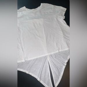 Madewell White Back Crossover Tie Tee Size XXL EUC